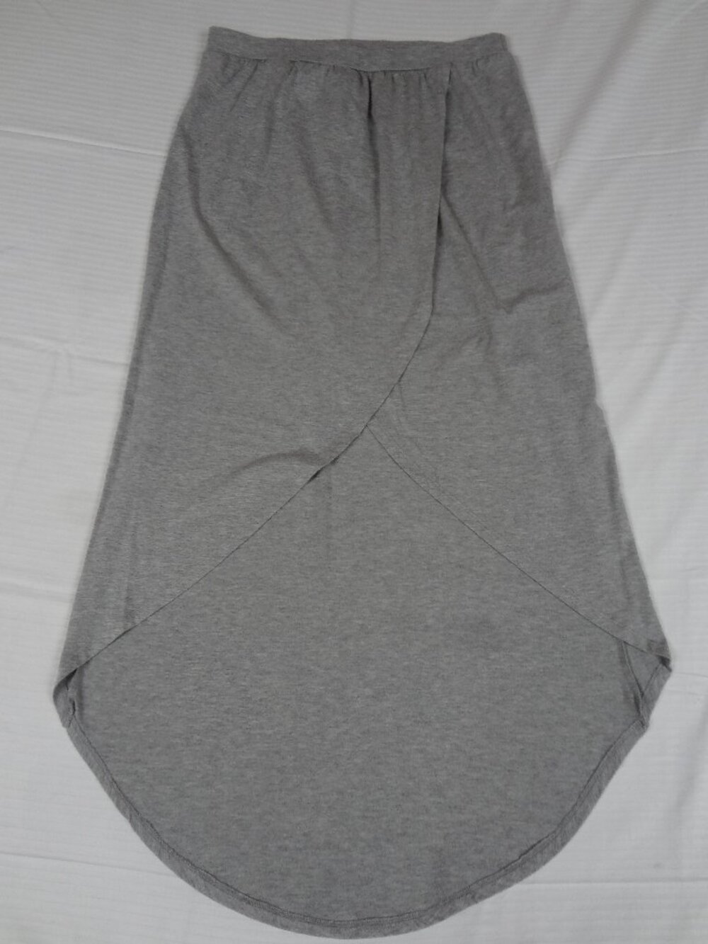 JUST BE GRAY HIGH LOW ENVELOPE STYLE SKIRT WOMENS MEDIUM L750